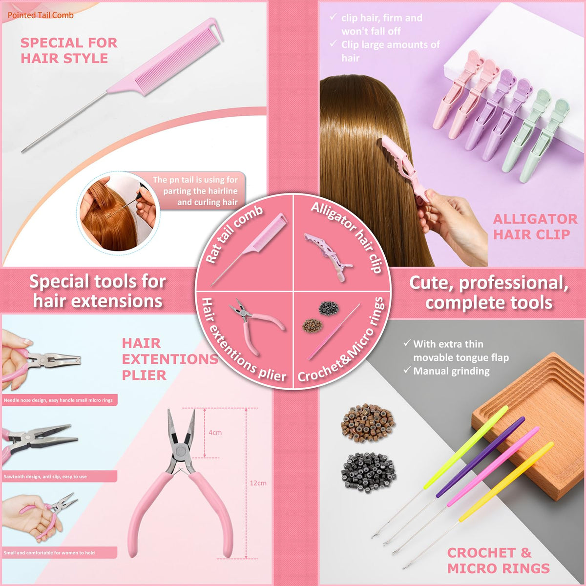 ONROCL stylist applying tinsel to hair for party-ready sparkle