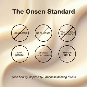 Onsen Secret label close-up highlighting enzyme and mineral ingredients