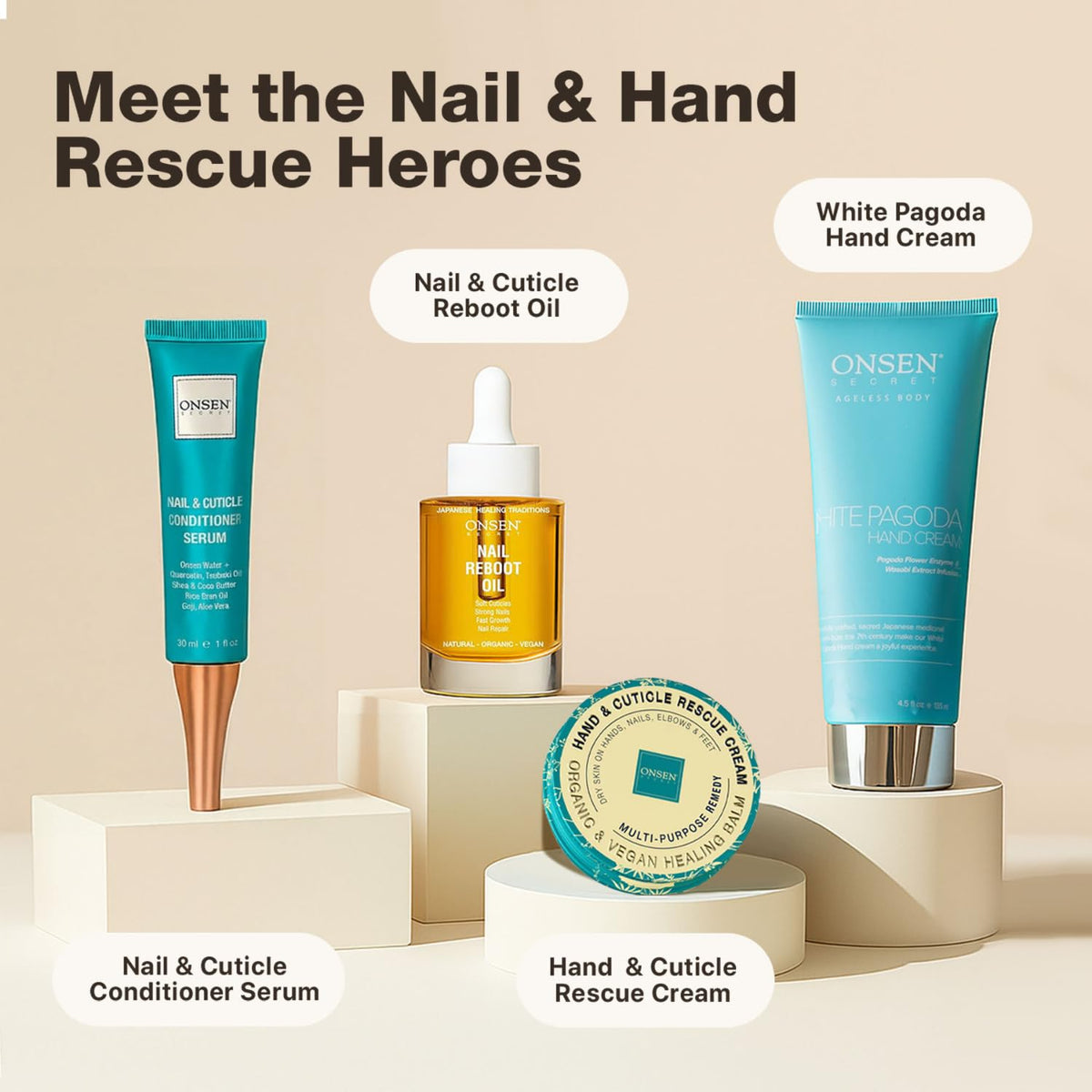 Onsen Secret in a purse lifestyle shot emphasizing convenient on-the-go care