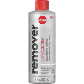 Onyx Professional acetone bottle front showing label and strength benefit