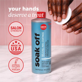 Pouring texture of Onyx Professional remover illustrating smooth solvent action and efficiency