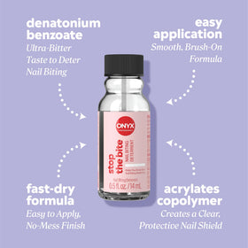 Onyx Professional cap and label close-up, readable instructions and quality benefit