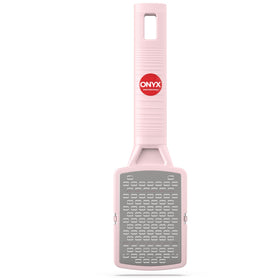 Onyx Professional front view showing rasp and packaging, promotes at-home pedicure