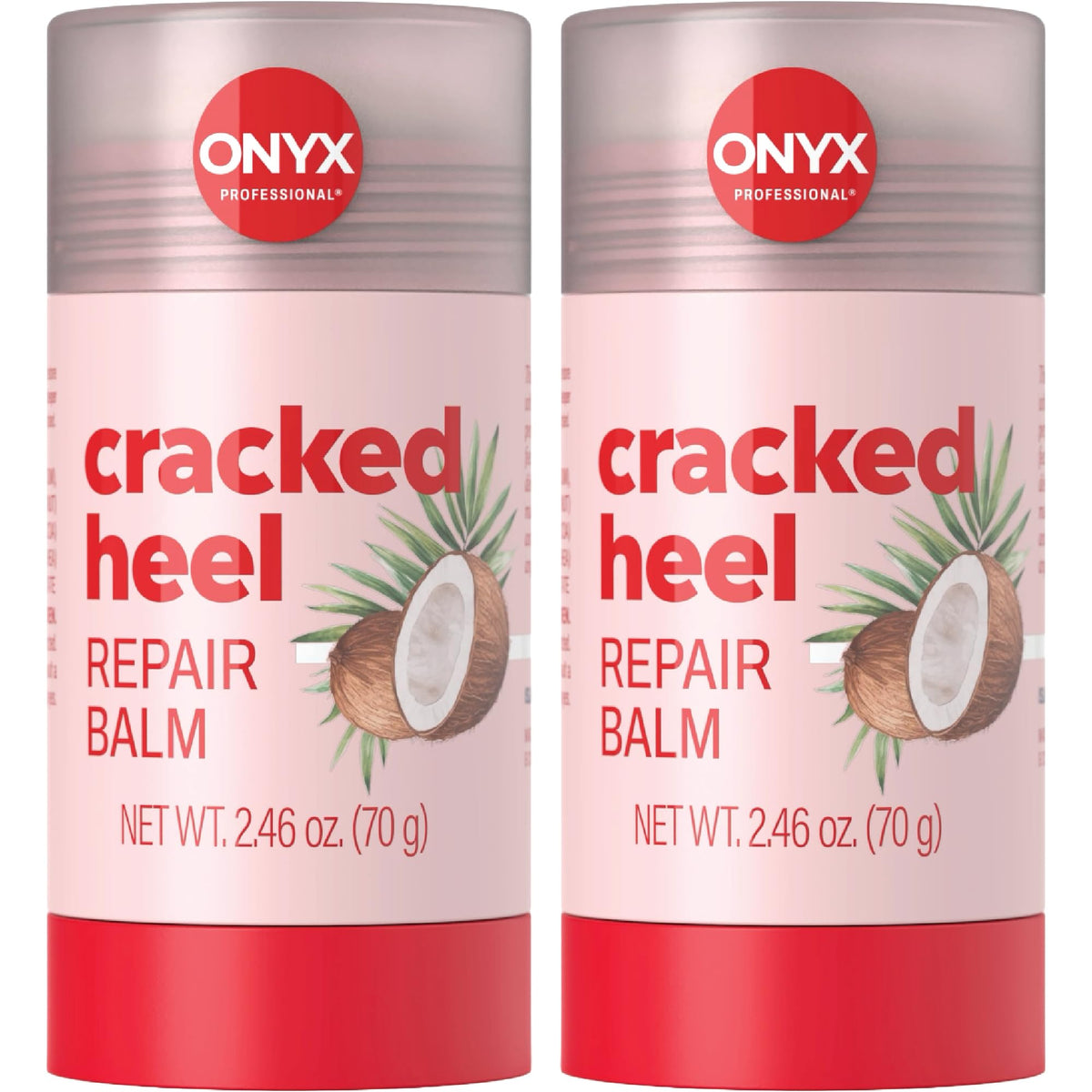 Onyx Professional front packaging showing two balm sticks and coconut scent benefit