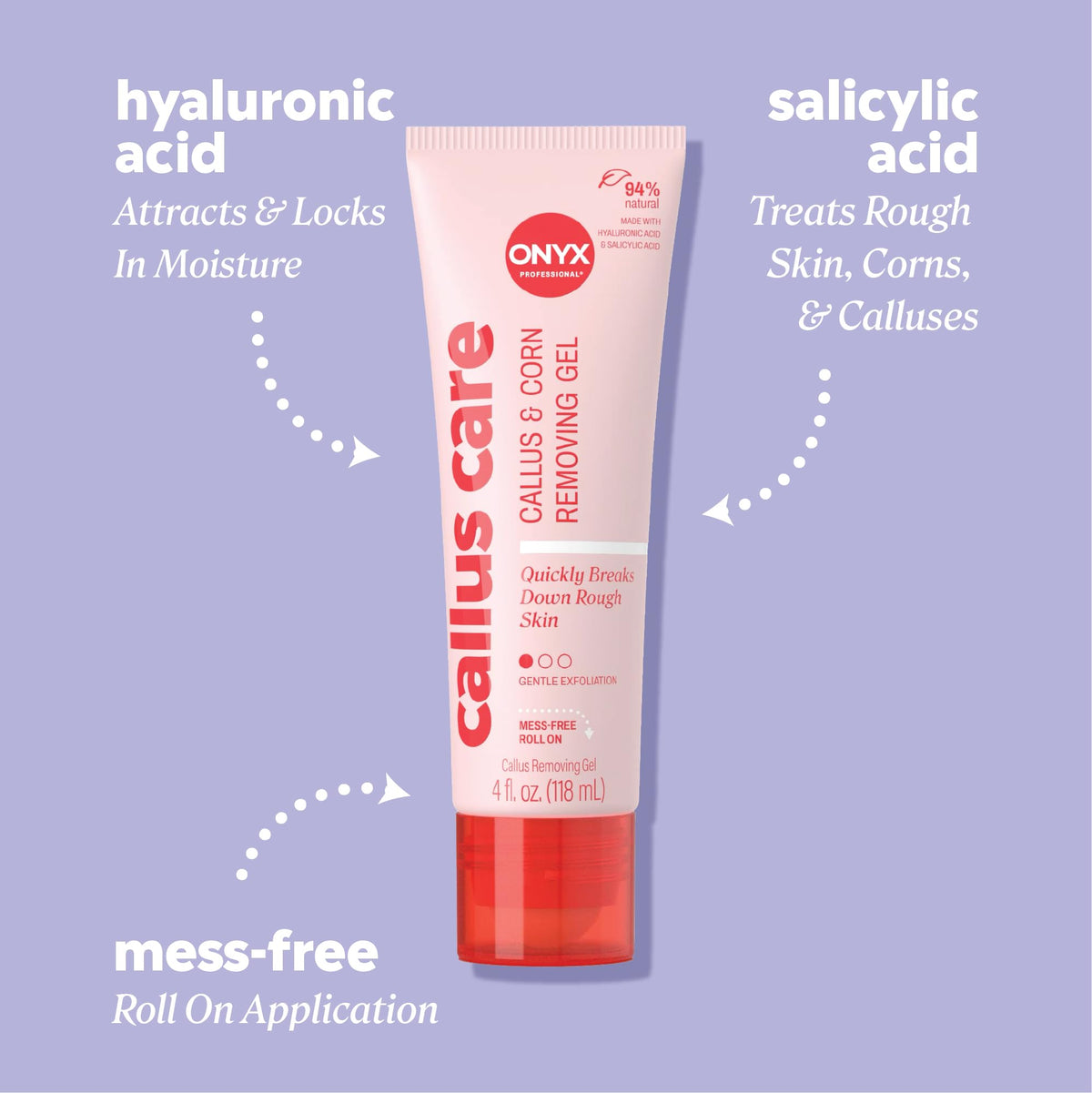 Onyx Professional gel texture drop highlighting hydrating ingredients for smoother skin