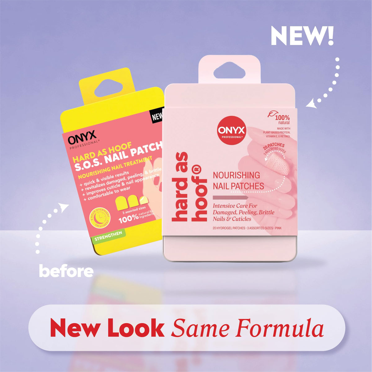 Onyx Professional close-up of hydrogel patch texture revealing thin comfortable film