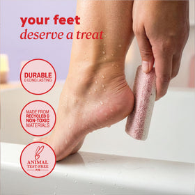 Onyx Professional pumice held in hand demonstrating compact size and control