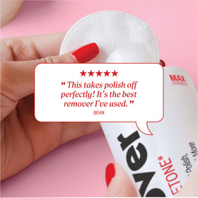 Onyx Professional soaking nails in bowl showing efficient polish softening