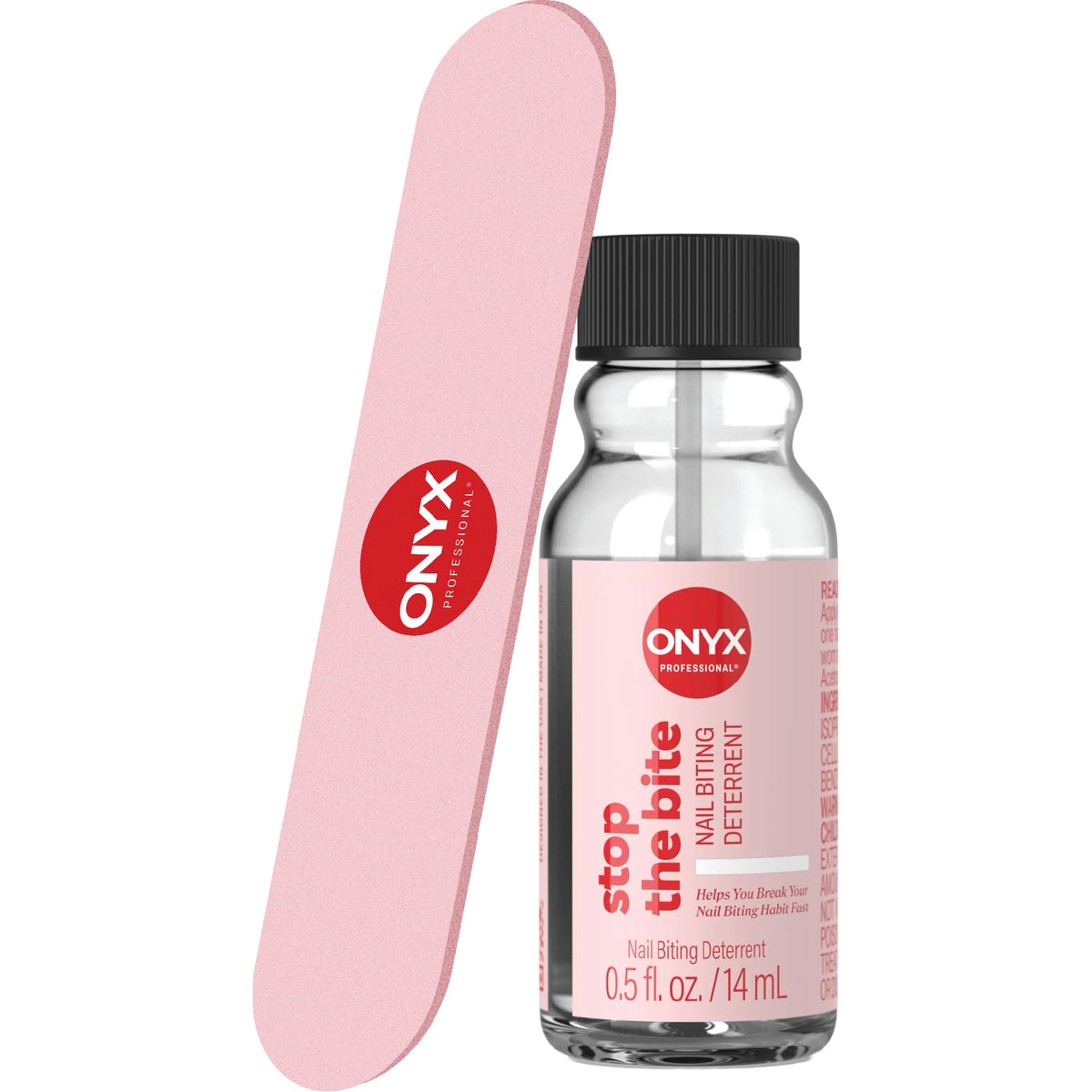 Onyx Professional front packaging showing bottle and label, clear deterrent benefit