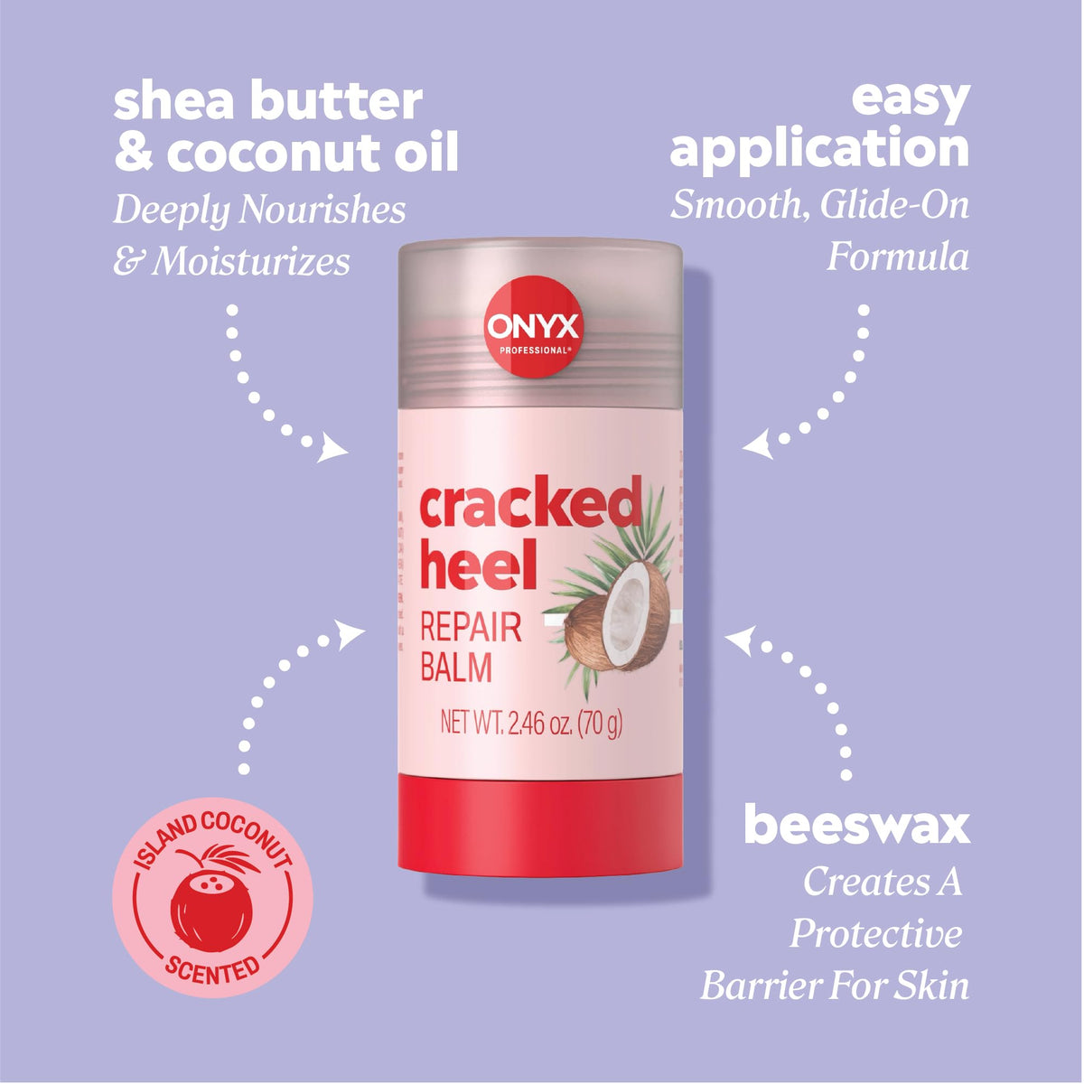 Onyx Professional balm texture swiped on skin demonstrating smooth absorption