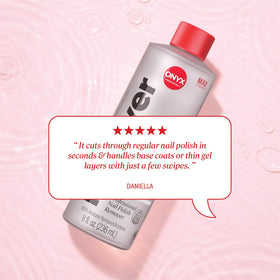 Onyx Professional soaking nails in bowl demonstrating efficient softening