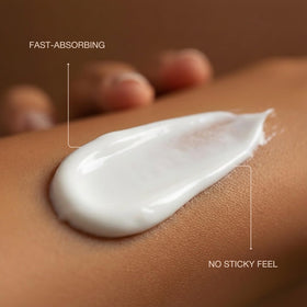 Onyx applied before sun session demonstrating even coverage benefit