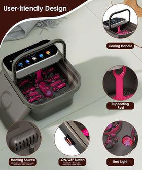 OOAMBB collapsed storage profile folded flat for compact space-saving portability