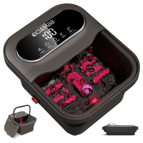 OOAMBB front view of foot spa showing tub and controls for easy operation