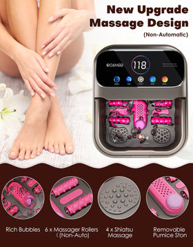 OOAMBB six massage rollers detail demonstrating pressure points for soothing relief