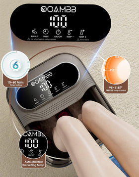 OOAMBB detail of massage rollers delivering targeted relief and circulation
