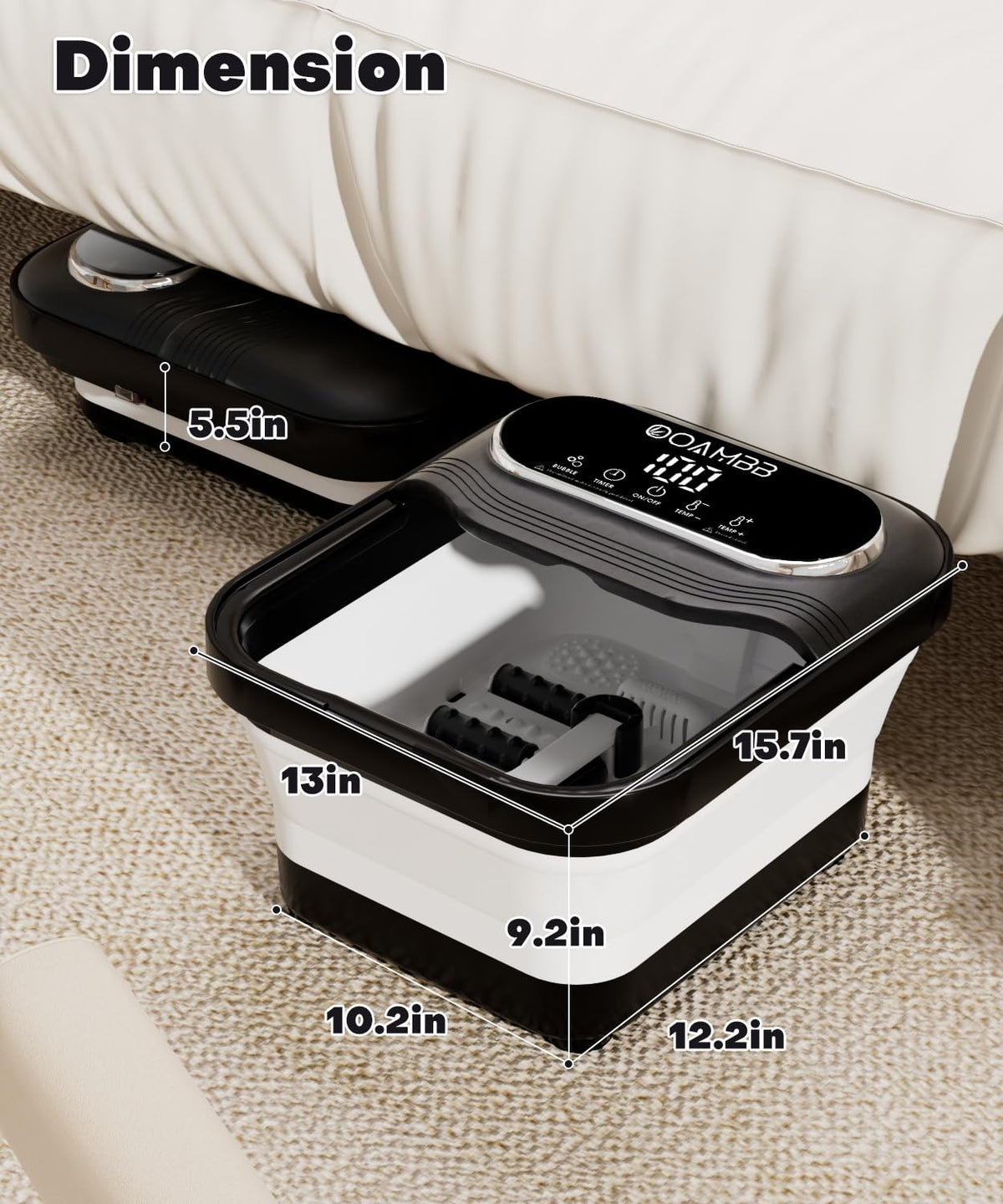 OOAMBB wireless remote and timer controls for effortless operation from a distance