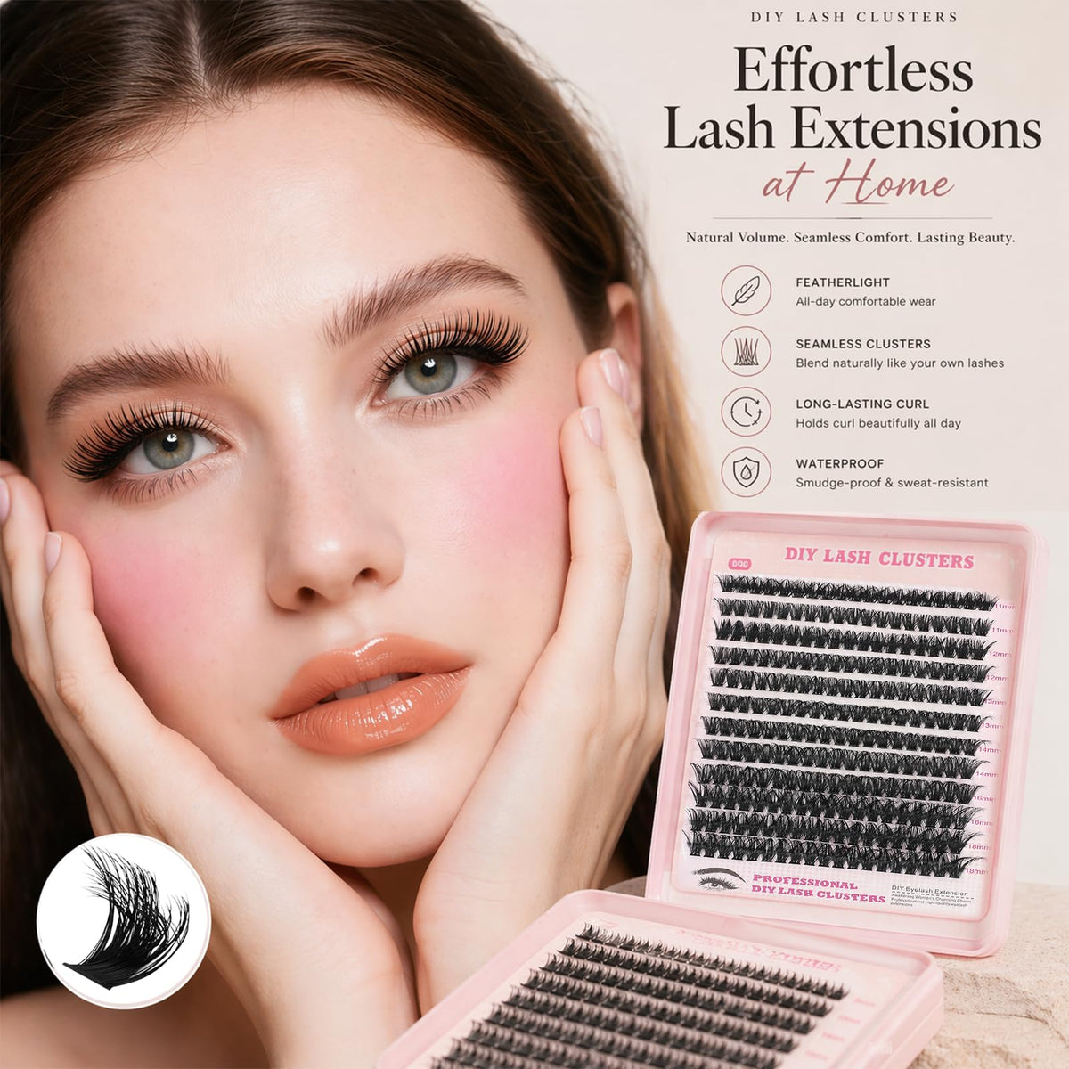 OOPPOO daytime natural style lashes for lightweight everyday wear