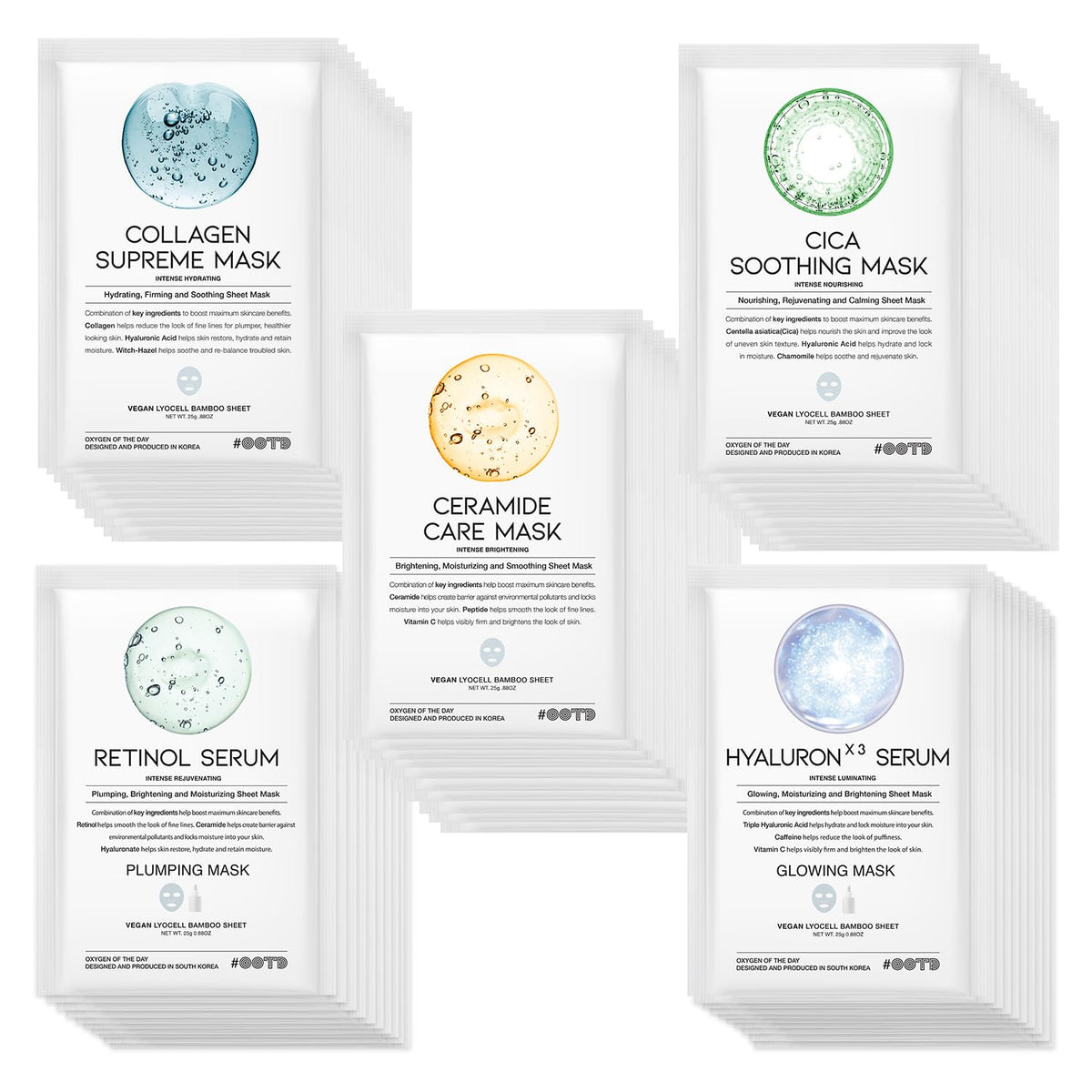 OOTD front packaging of 50Combo gift pack showing variety and convenience