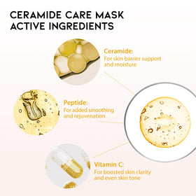 OOTD person applying a sheet mask demonstrating easy at-home calming ritual