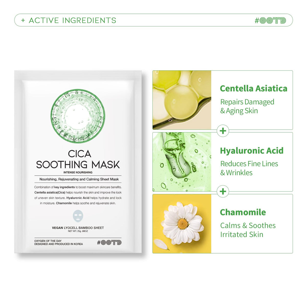 #OOTD mask in use on model relaxing to show instant soothing and moisture