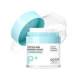 #OOTD front packaging of peptide moisturizer showing size and branding benefits hydration