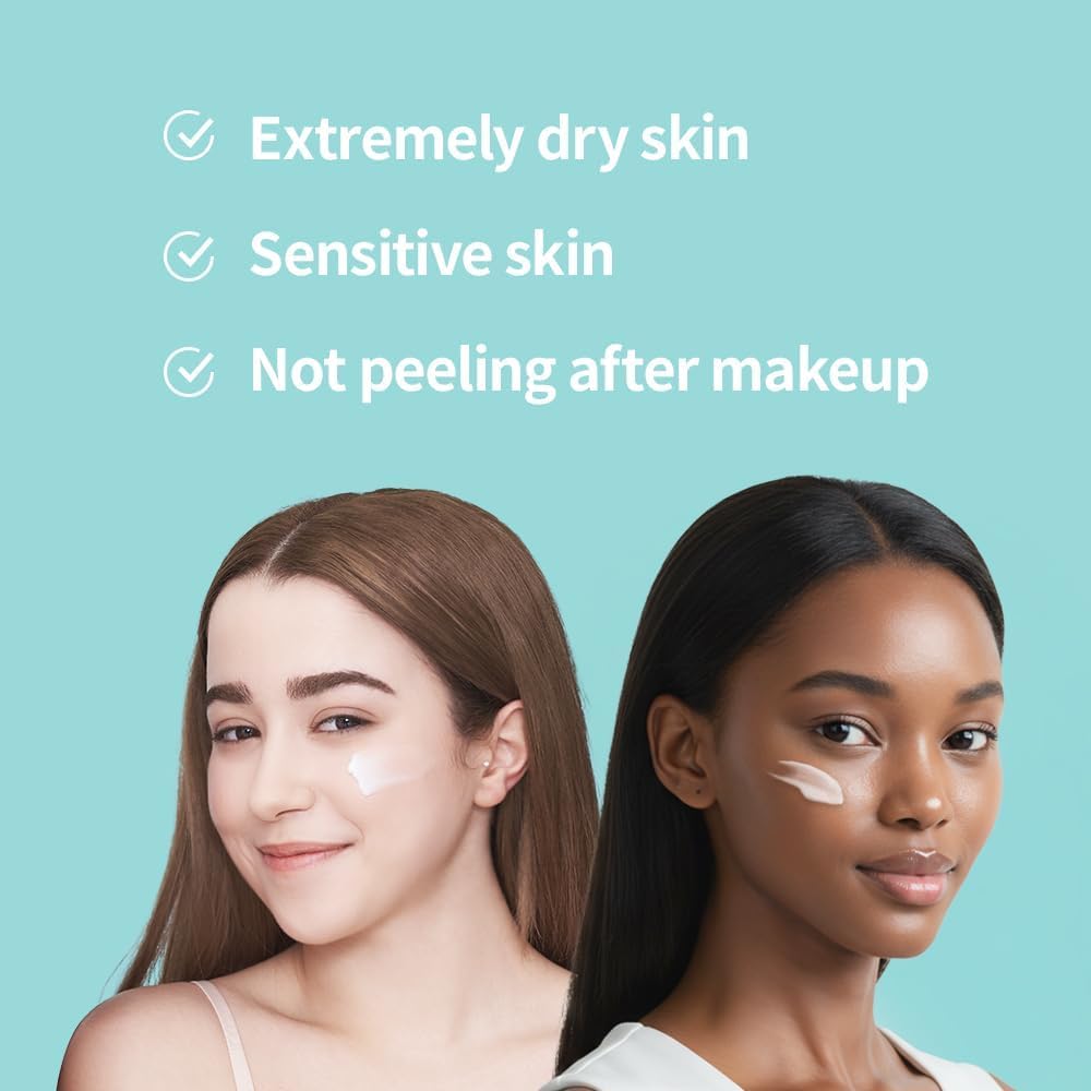 #OOTD application on model cheek showing soothing hydration and improved texture