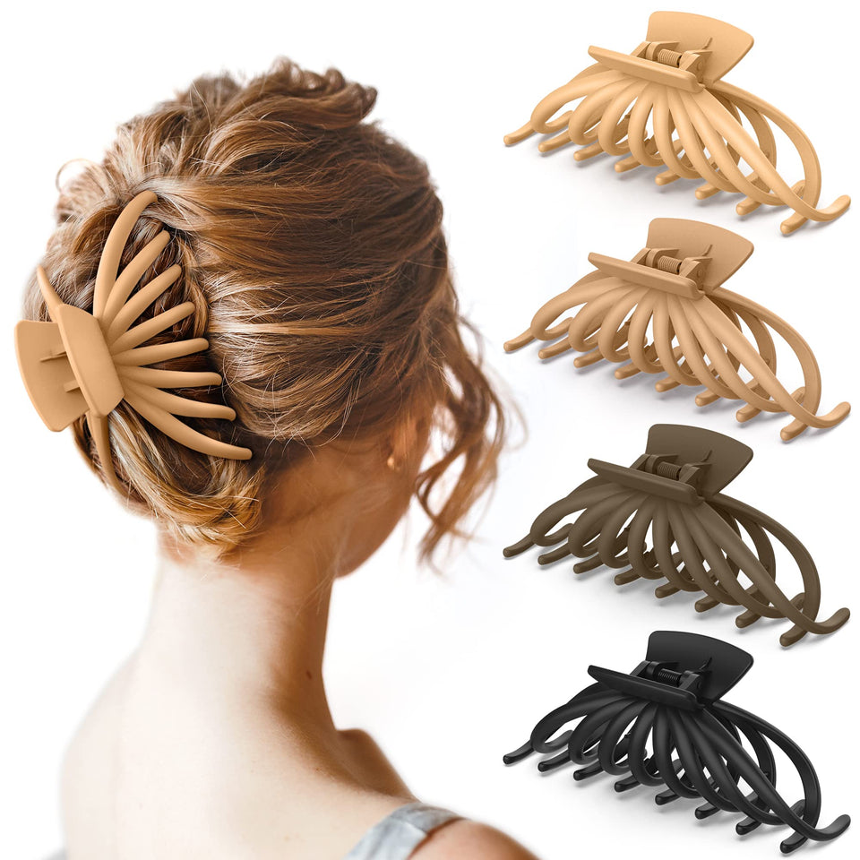 OPAUL front view of 4-pack neutral clips shows variety and convenience