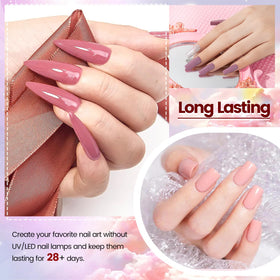 OpenLive application in use dipping nails into powder showcasing simple lamp-free steps