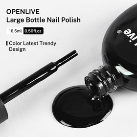 OpenLive on finished nails in evening setting showing elegant look benefit salon-style shine