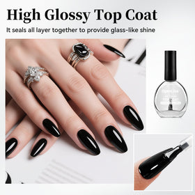 OpenLive close-up of glossy nail surface demonstrating high-shine finish
