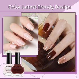 OpenLive close-up of polished nail texture showing smooth, high-coverage finish
