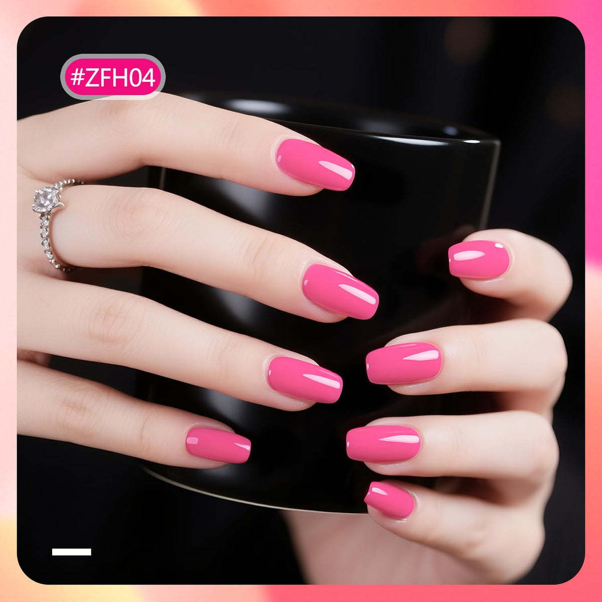 OpenLive nail-wheel swatches displaying ten pink colors for easy selection