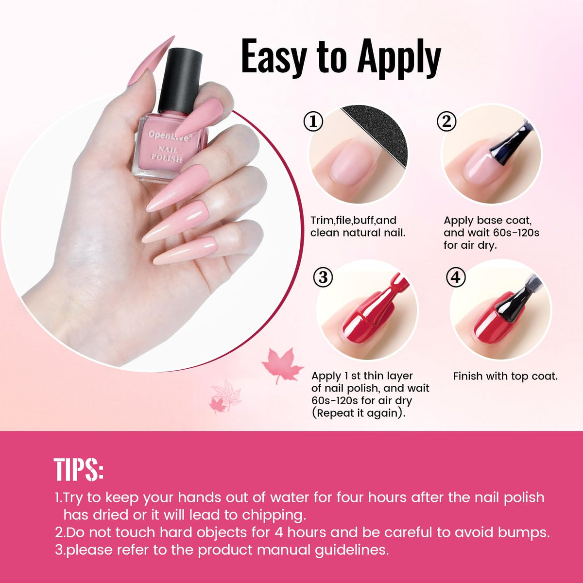 OpenLive set staged on vanity showing convenient at-home manicure setup and styling benefit