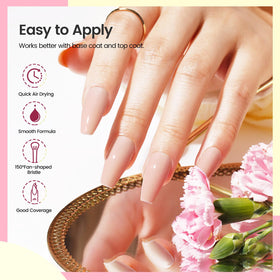 OpenLive nail set styled on a tabletop showing versatile seasonal looks benefit