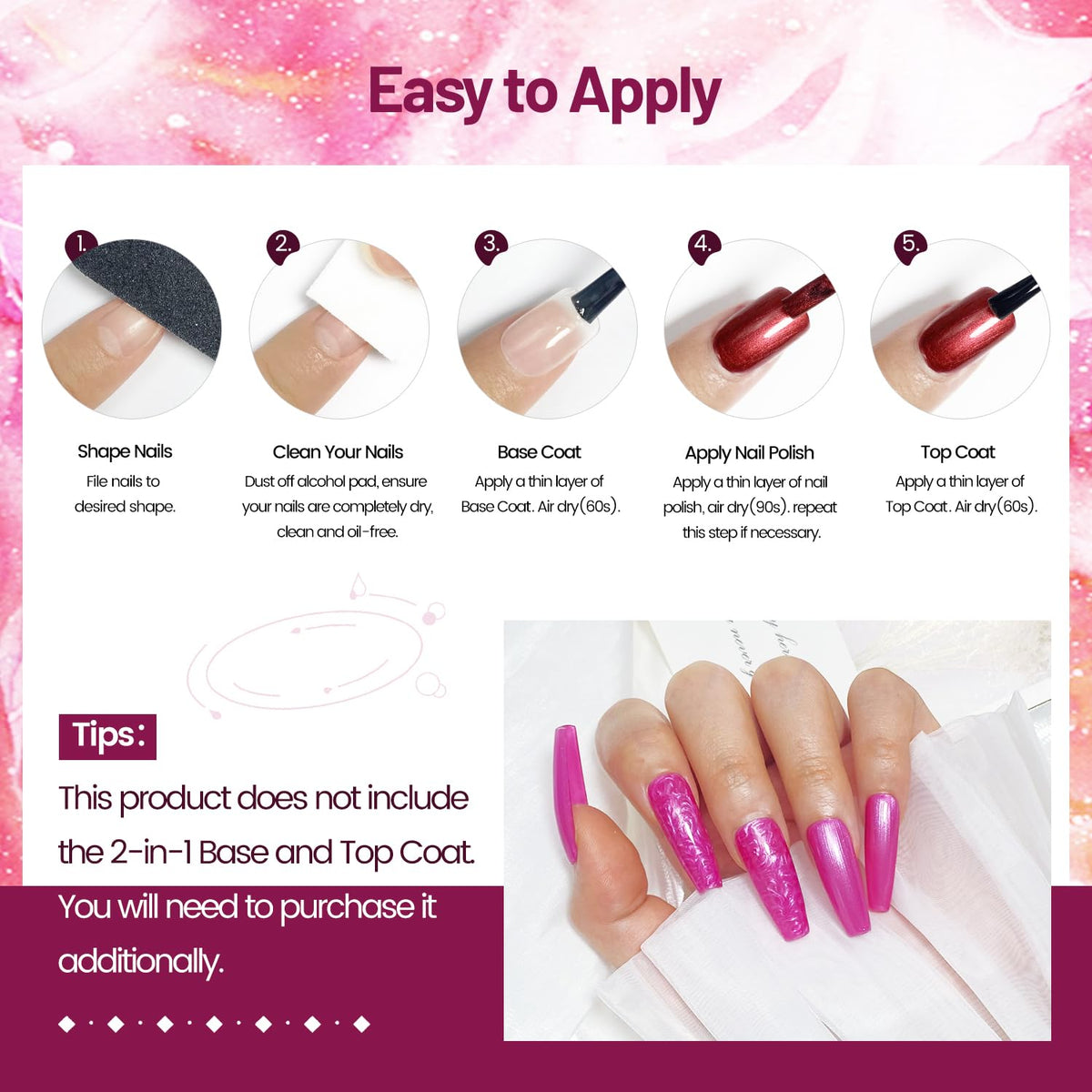 OpenLive lifestyle shot of manicure set on a table, inspires at-home salon-style sparkle
