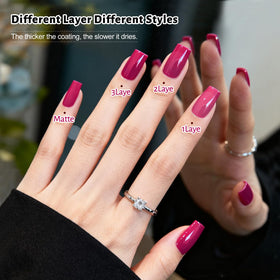 OpenLive manicure in use on hands showing quick-dry finish and polished look benefit