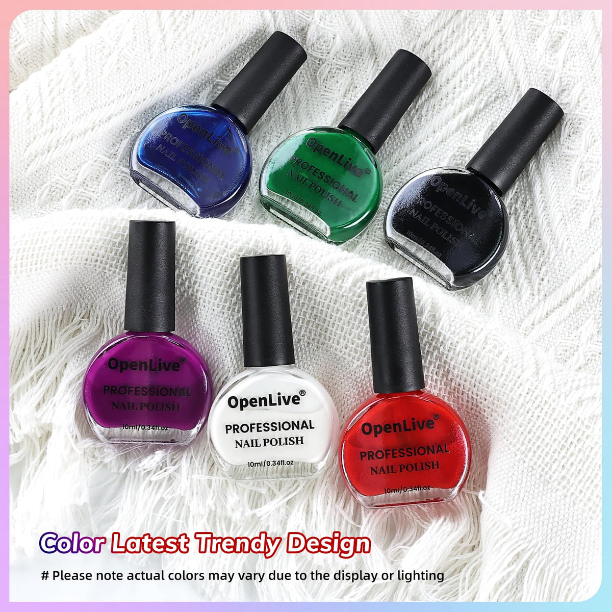 OpenLive nail art on model hands highlighting salon-quality results