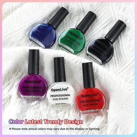 OpenLive nail art on model hands highlighting salon-quality results
