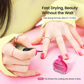OpenLive polish being applied during a manicure demonstrating quick-dry benefit