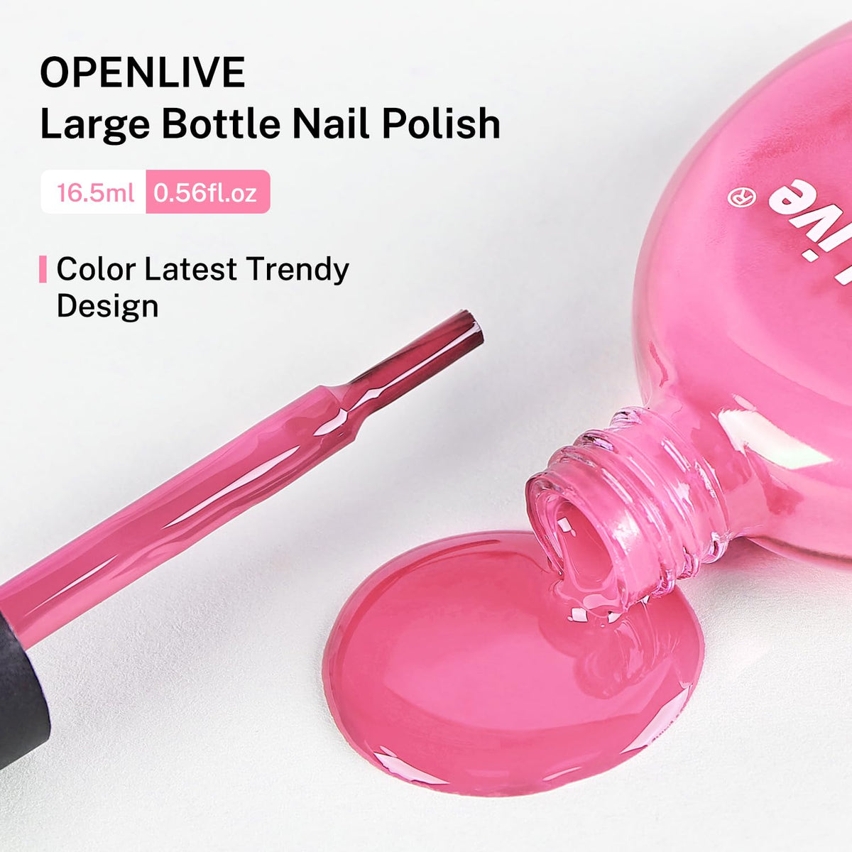 OpenLive manicure lifestyle shot showing polished hands and quick-dry convenience