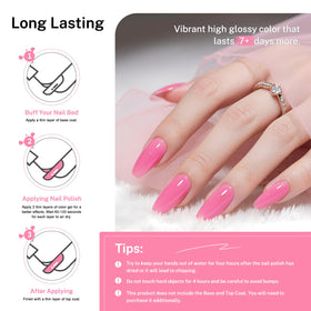 OpenLive rose pink used in simple floral nail art demonstrating versatility for designs