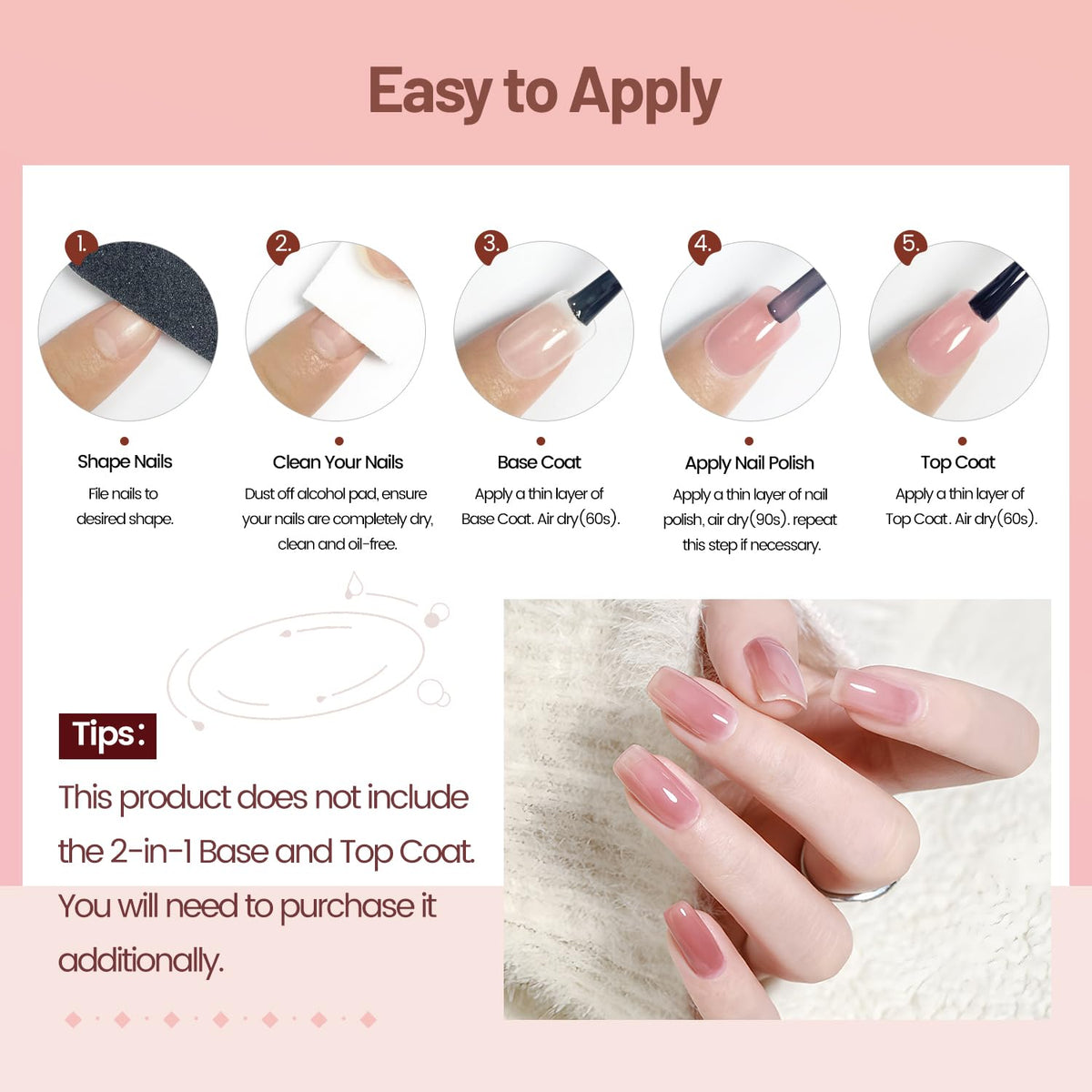 OpenLive color swatches strip showing nude pink and pale purple tones