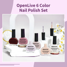 OpenLive swatch strip displaying six colors for easy shade selection and coordination