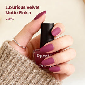OpenLive glossy top coat texture swipe showing high shine and chip resistance