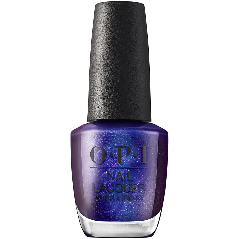 OPI bottle front view showing deep purple shimmer and glossy finish