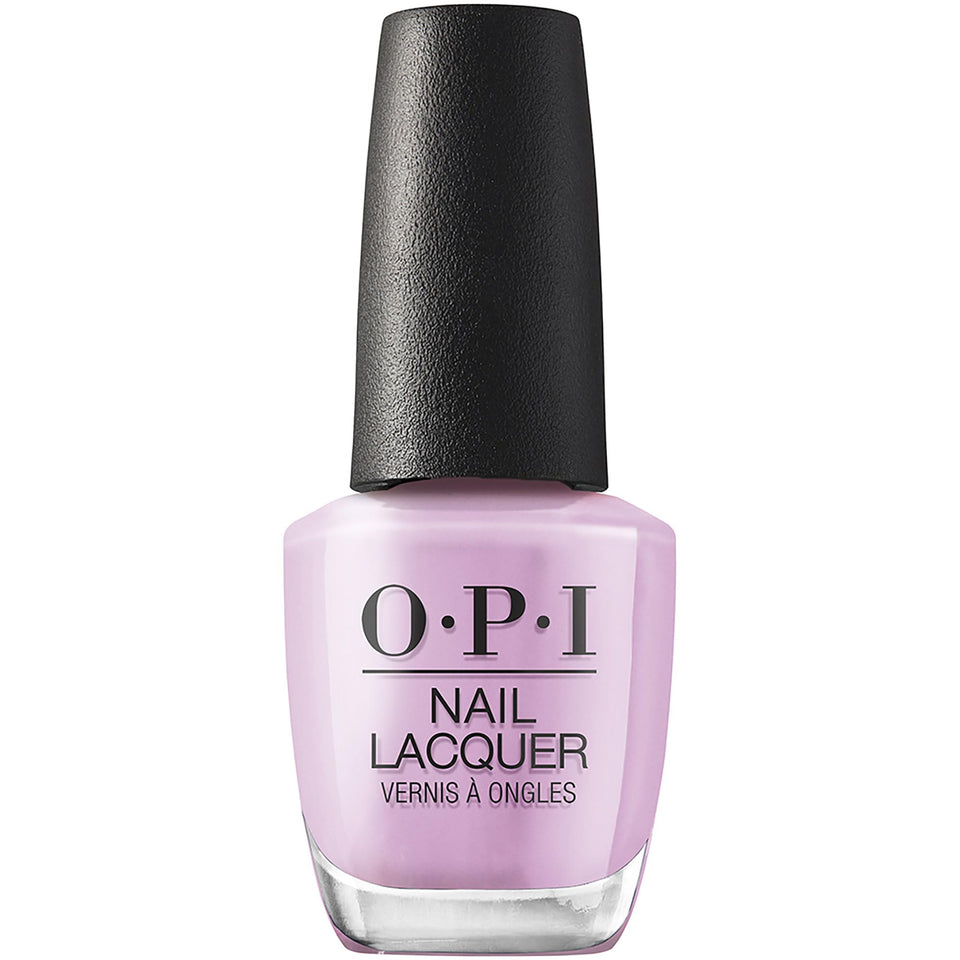 OPI front packaging showing light purple crème and high-shine finish