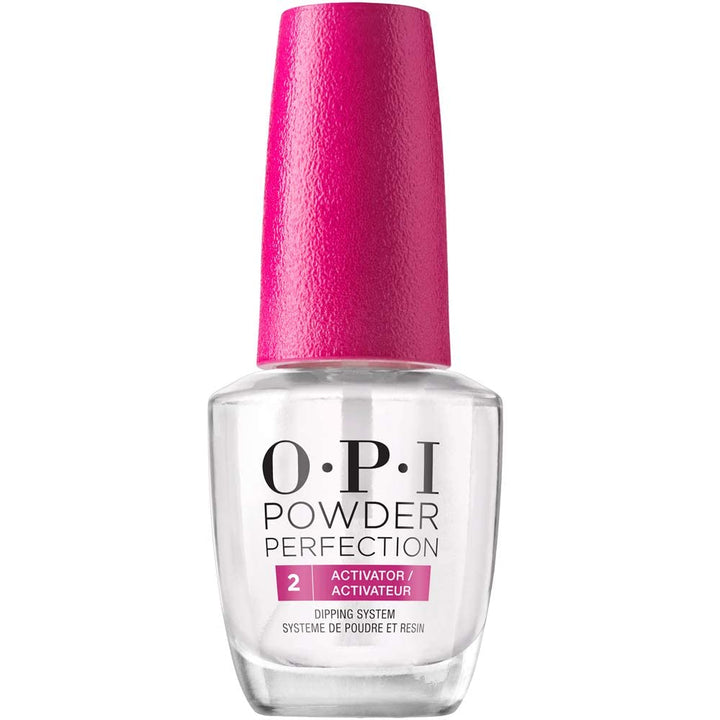 OPI activator front packaging showing label and color-coded cap for quick ID