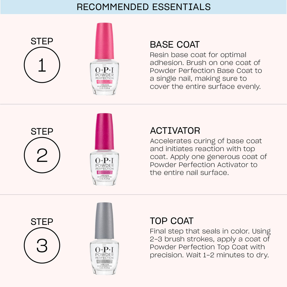 OPI activator size comparison next to nail file showing compact professional bottle