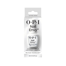 OPI Alpine Snow on hands in lifestyle setting showing natural manicure benefit